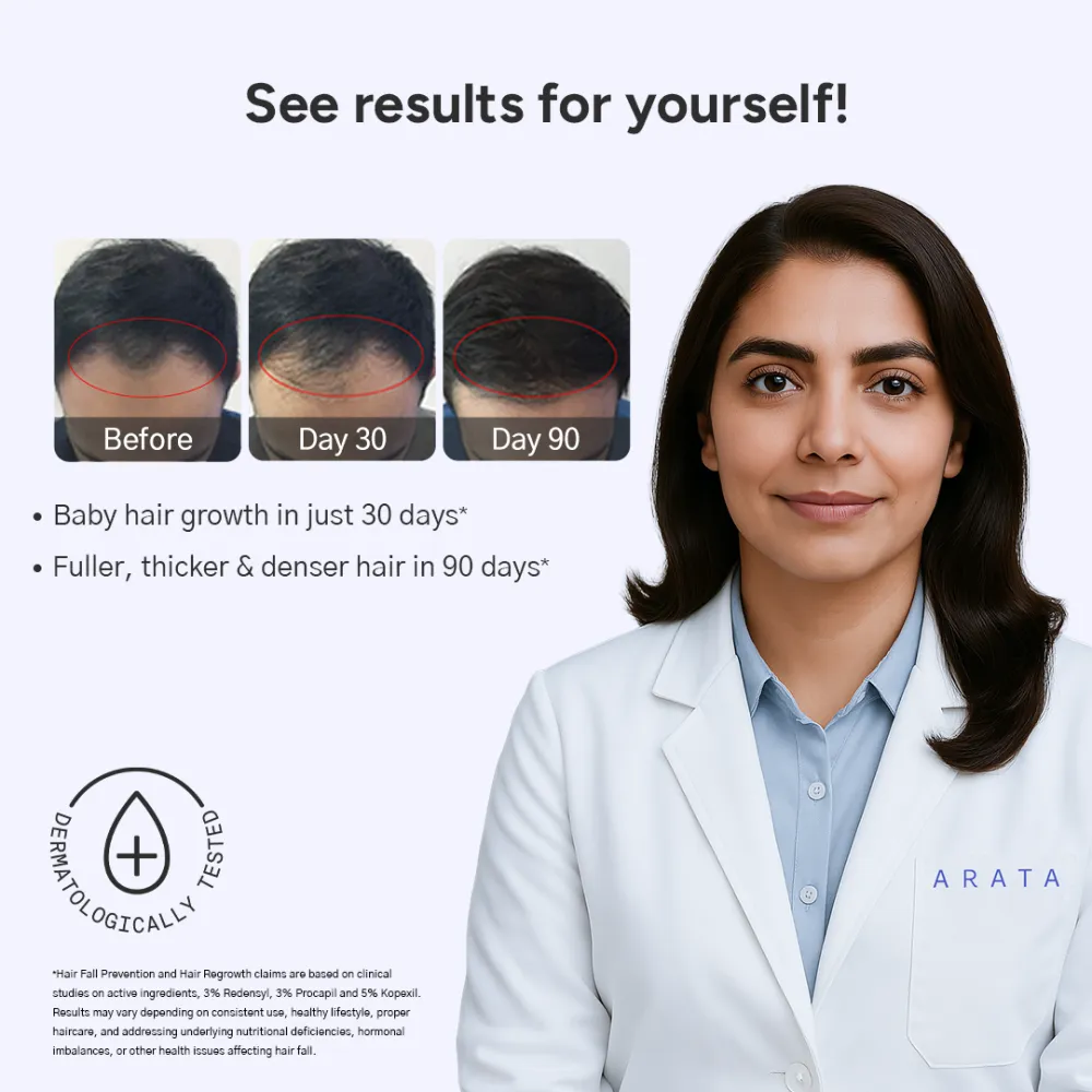 Arata 60-Day Value Pack for Fuller, Denser, Thicker Hair Regrowth | Intensive Hair Growth Serum (Pack of 2) - Image 3