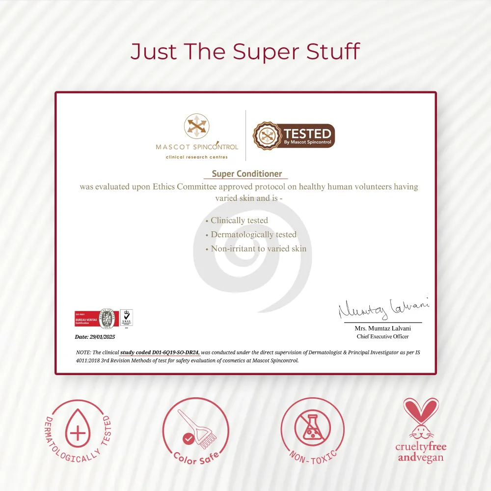 Super Moisture Duo with Biotin & Vegan Keratin for Dry & Damaged Hair - Super Shampoo (300ml) + Super Conditioner (200ml) - Image 7