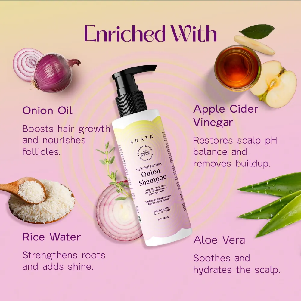 Hair Fall Defense Onion Shampoo - 200ml - Image 4
