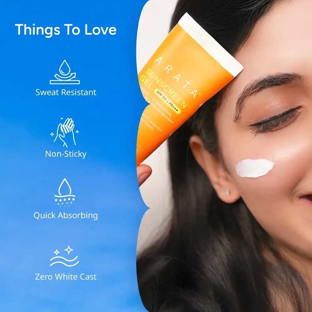 Sunscreen Gel with SPF 50, PA+++ (Pack of 3) - Image 4