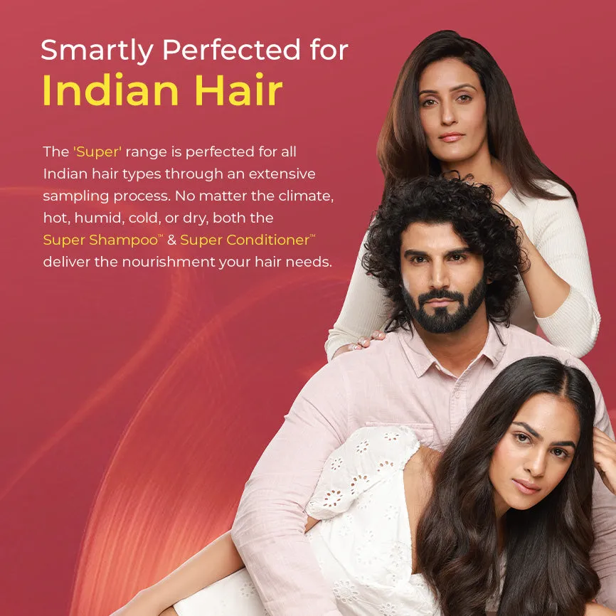 Super Anti-Damage Trio with Biotin, Jojoba & Vegan Keratin for Dry, Frizzy, & Damaged Hair - Super Shampoo (300ml) + Super Conditioner (200ml) + Super Serum (30ml) - Image 6