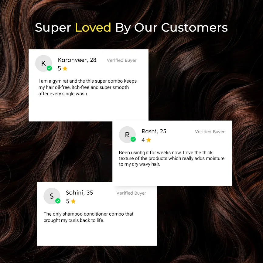 Super Anti-Damage Trio with Biotin, Jojoba & Vegan Keratin for Dry, Frizzy, & Damaged Hair - Super Shampoo (300ml) + Super Conditioner (200ml) + Super Serum (30ml) - Image 7