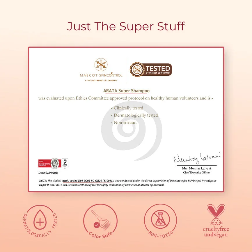 Super Anti-Damage Value Pack with Biotin, Jojoba & Vegan Keratin for Dry, Frizzy, & Damaged Hair - Super Shampoo (150ml) + Super Conditioner (200ml) + Super Serum (30ml) - Image 9